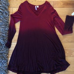 3/$27 Maroon ombré dress!